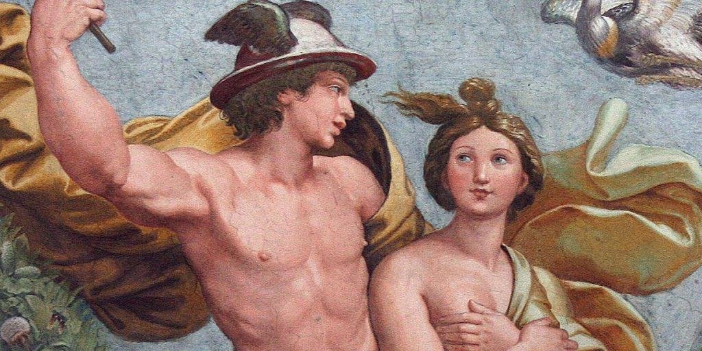Raffaello la loggia di amore e psiche