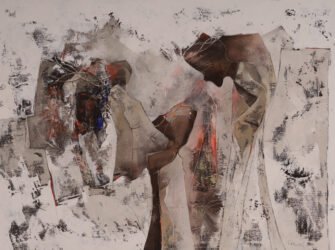 Dipinto astratto di Tiziano Calcari