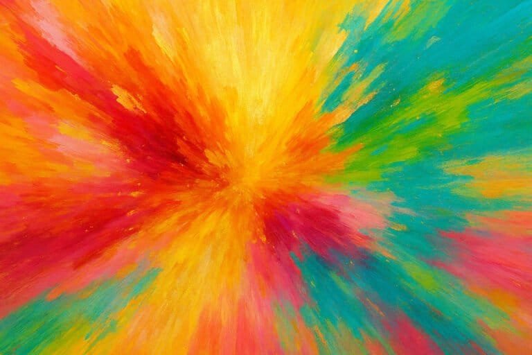Esplosione di colori vivaci in stile astratto