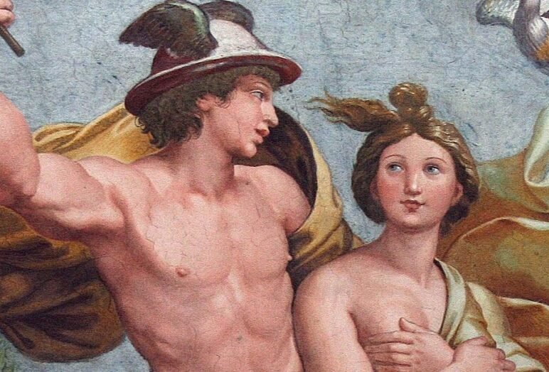 Raffaello la loggia di amore e psiche